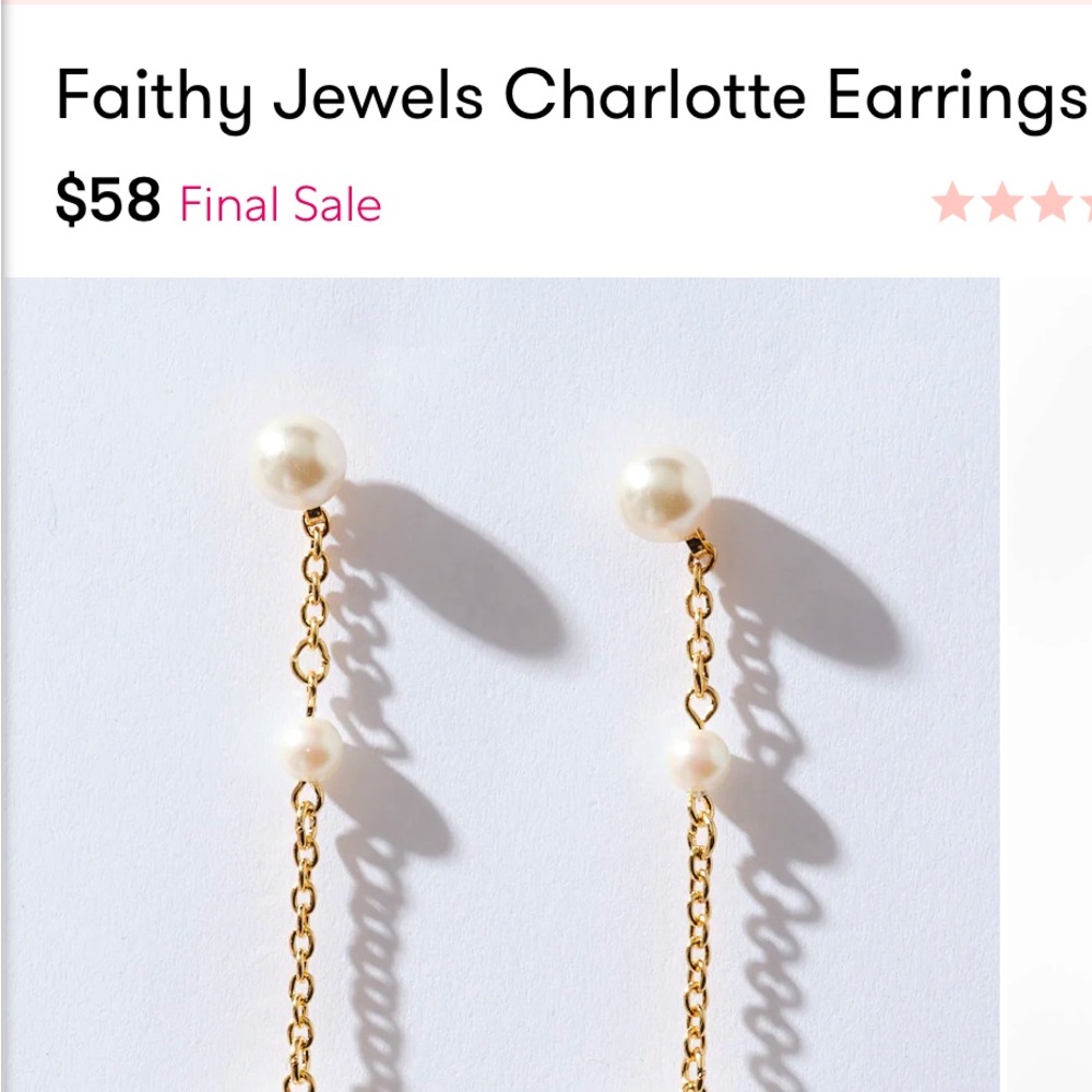 Show Me Your Mumu - Faithy Jewels Gold and Pearl Charlotte Earrings